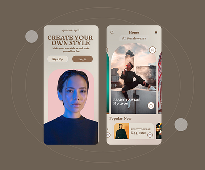 queens-spot ecommerce mobile app design ui ux