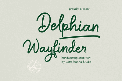 Delphian Wayfinder Font ending swash