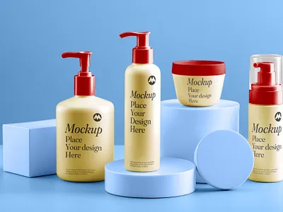 Free Cosmetic Mockup PSD bottle cosmetic free free mockup freebies mockup mockup design mockup psd product design psd mockup