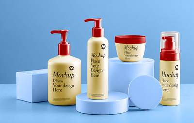 Free Cosmetic Mockup PSD bottle cosmetic free free mockup freebies mockup mockup design mockup psd product design psd mockup