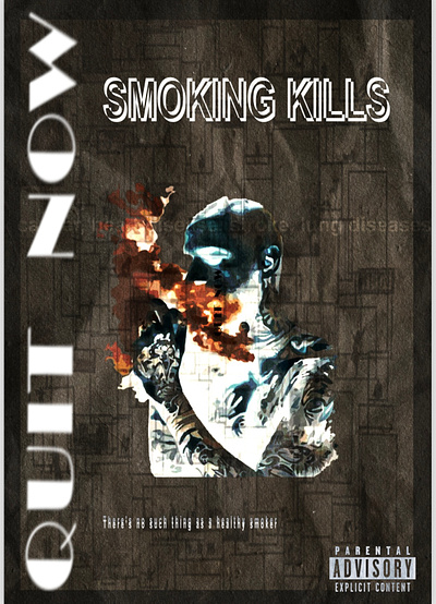 Smoking kills poster corelldraw smoker