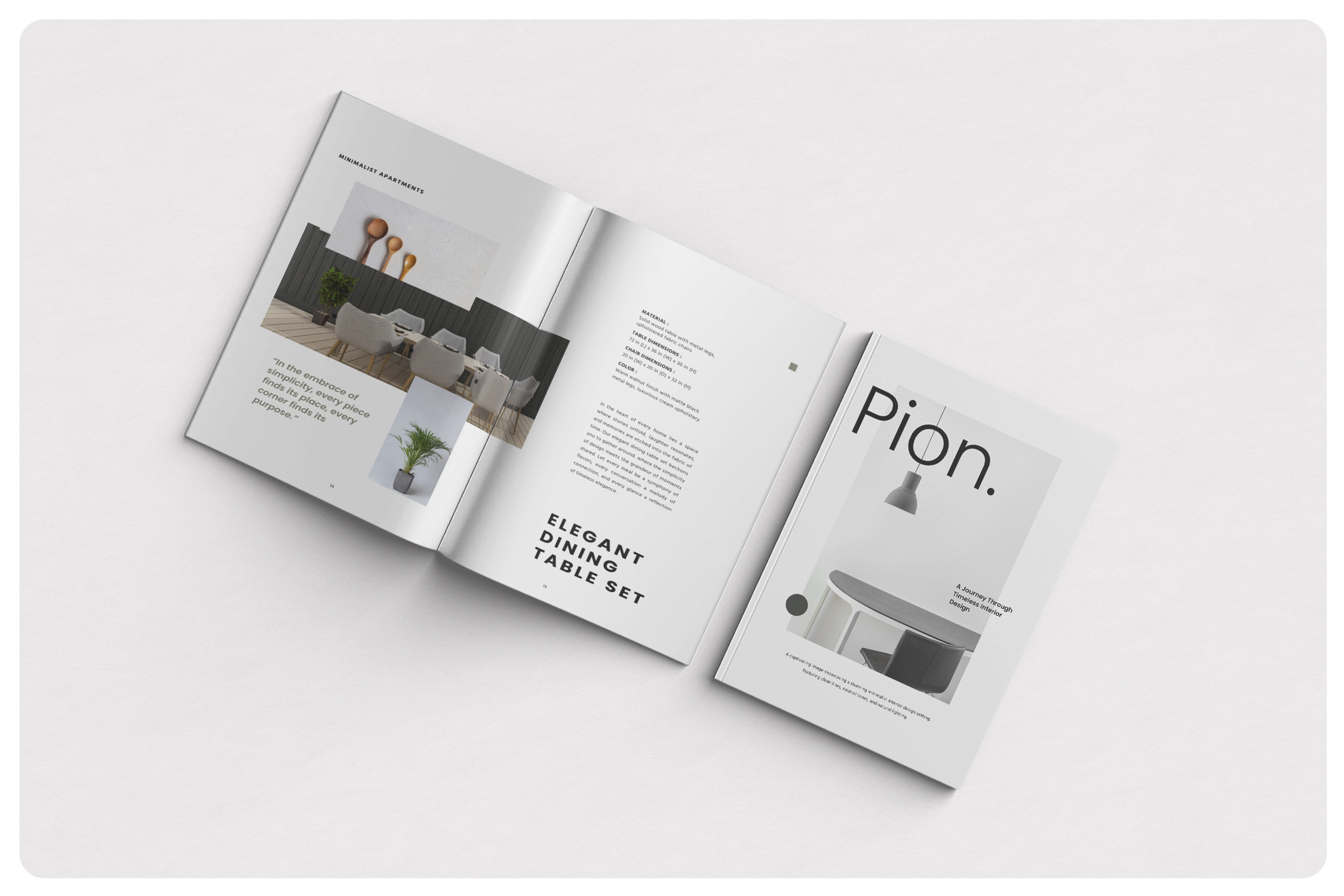 Editorial Interior Lookbook advertising lookbook editorial interior lookbook layout design lookbook minimalist modern portfolio template print design studio agency template design templates