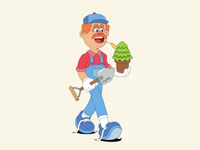 Earth Day Walk Cycle animation design illustration vector