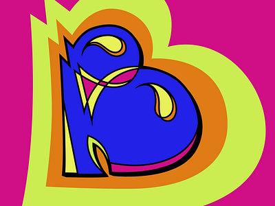 B for Bold 36 Days of Type 36 days of type after effects animation b bold bold style design digital art font graphic design illustration letter b lettering monogram motion graphics neon neon color typography vector
