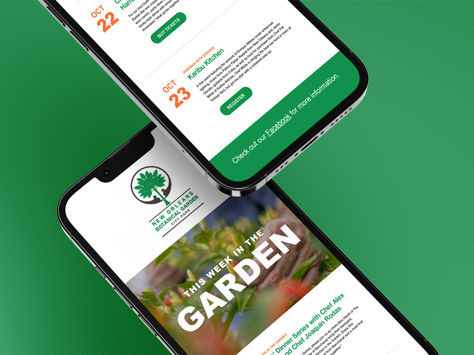 New Orleans Botanical Garden Email by Cheryl Tronson (Peick) on Dribbble