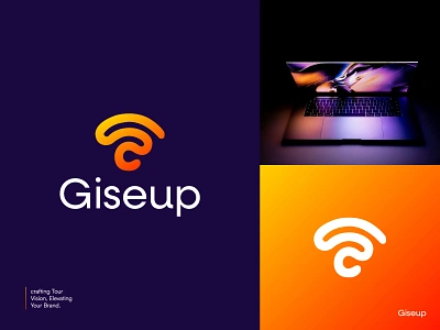 Giseup - Logo Concept Revised 🧡 app icon brand identity brand identity design branding data logo for sale gradient logo hotspot logo identity design letter design logo concept logo designer logo monogram minimalist logo mobile data logo modern logo research logo visual identity visual identity design wifi logo