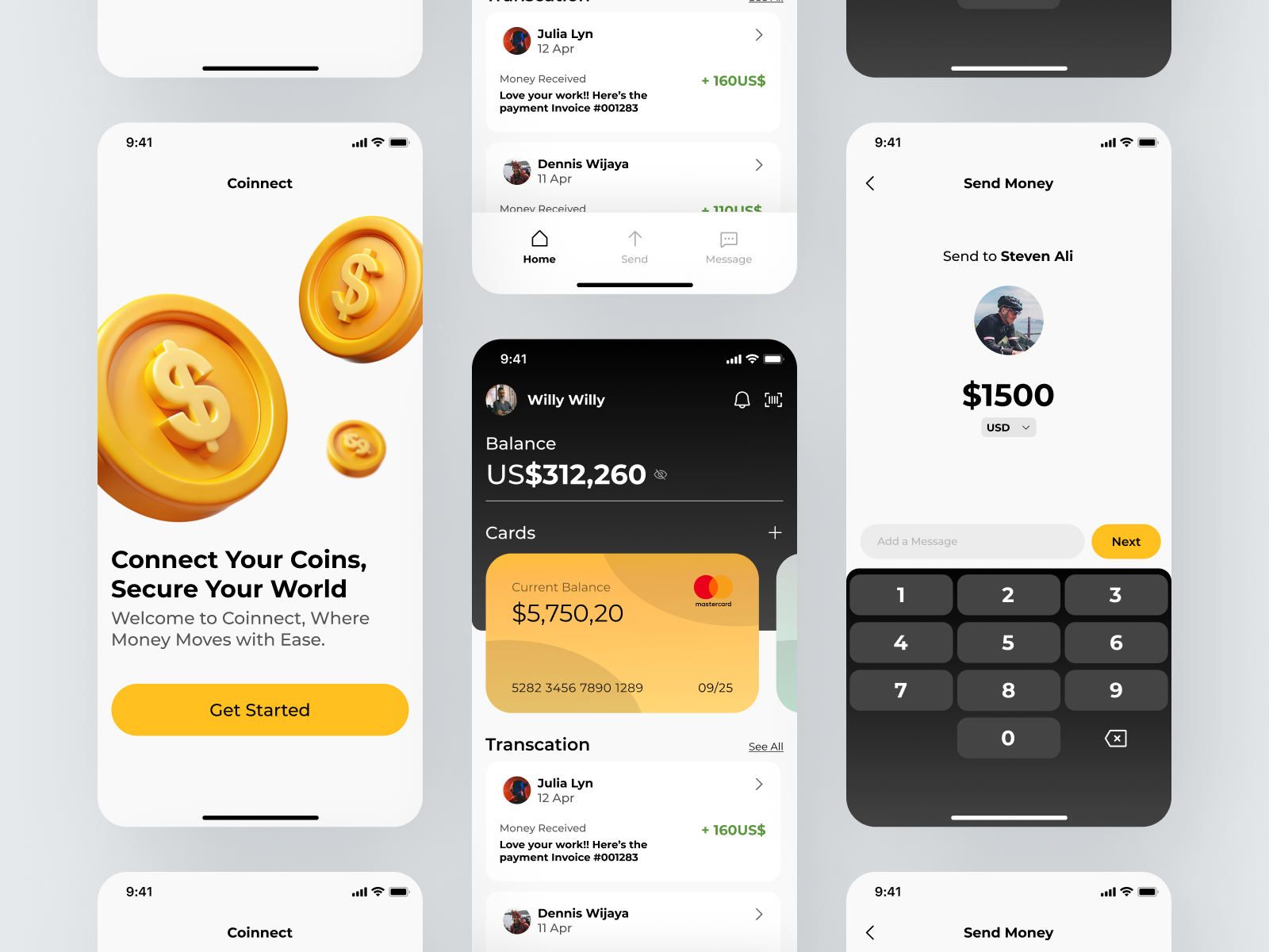 Mobile Banking App Design Exploration by Willy on Dribbble