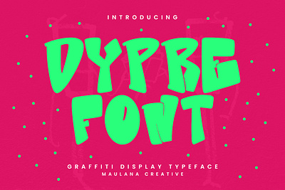 Dypre Graffiti Display Typeface animation branding font fonts graphic design logo nostalgic