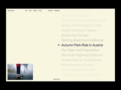 Glide Haven (Animation) 2024 trends after effects animation branding design illustration layout logo longboard skater typo typography ui ui elements uidesign ux video web web design website ui