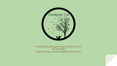 OutDoorsy Cat Brand Packaging branding graphic design logo