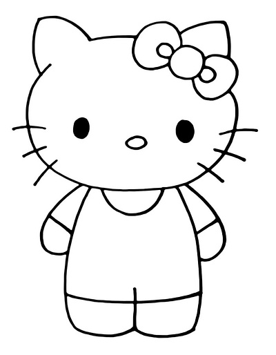 Hello Kitty Coloring Pages for Kids