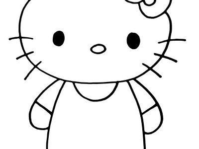 Hello Kitty Coloring Pages for Kids by Coloringus.com on Dribbble