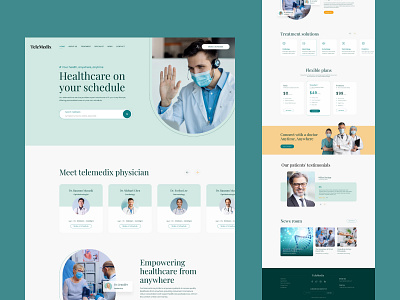 TeleMedix | Online Healthcare branding design graphic design health care online doctor telemedichine ui web web design website