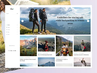 Prala - Backpack Traveler Blog affiliate blog envytheme personal blog travel travel vlog uidesign uxdesign uxui