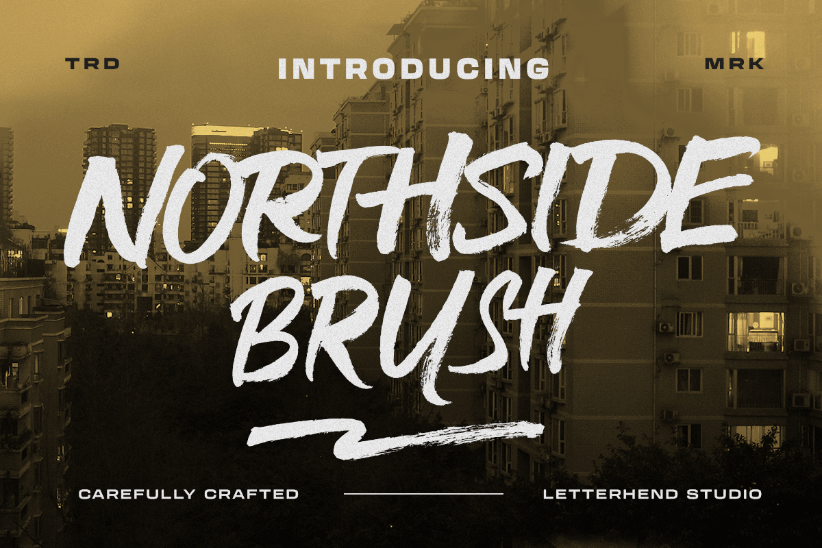 Northside Brush dry brush font freebies
