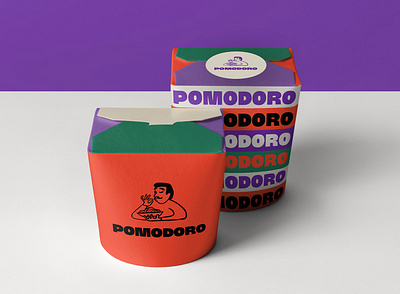 Pomodoro Restaurant Visual Identity branding creative direction design food graphic design illustration italian logo pasta visual identity