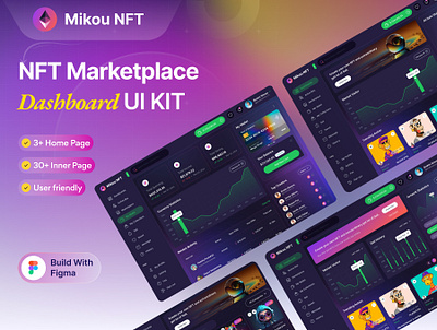 NFT Market Dashboard UI KIT Template wallet