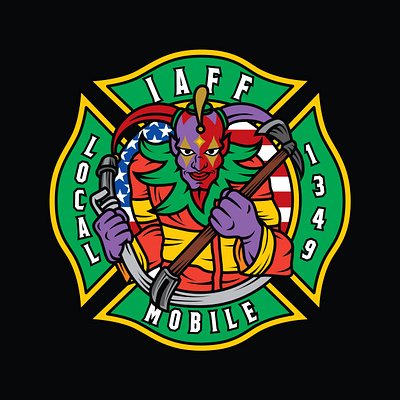 Firefighter Logo Design firefighter graphic design illustration logo t shirt