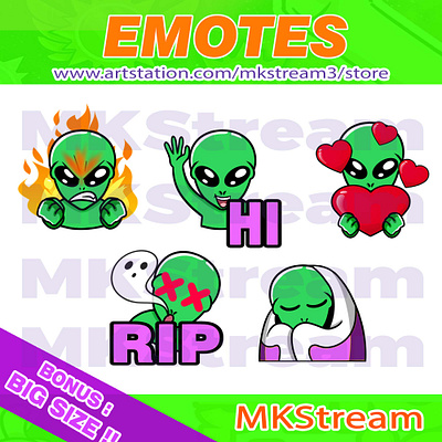 Twitch emotes alien rage, hi, love, rip & comfy pack alien alien emotes angry animated emotes anime comfy cute design emote emotes hi illustration logo love rage rip sub badge twitch emotes ufo waving