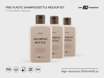 Free Plastic Shampoo Bottle Mockup Set PSD bottle cosmetics free freebie mock up mockup mockups photoshop plastic bottle plastic shampoo bottle mockup psd shampoo shampoo bottle shampoo bottle mockup shampoo mockup template templates