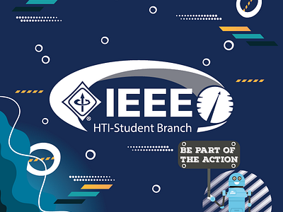 Sticker for "IEEE HTI-SB" graphic design