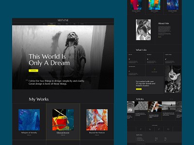 ArtVine | Art And Design Website art artist branding design graphic design studio express template ui web web design web template website