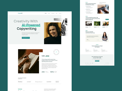 Content-AI | AI Writing ai ai writer branding content writer design graphic design studio express ui web web design website writer