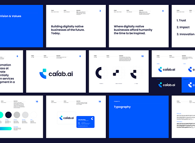 calab.ai Brand Style Guide brand branding design graphic design logo logo de vector