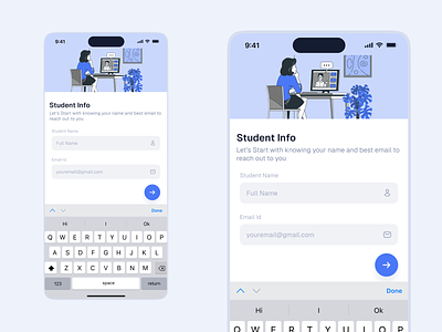 EdTech Student Info Form | Login UI Design | Mobile App Design app form ui design app ui design edtech edtech app edtech ui design form design form ui form ui design login page login screen login ui mobile app mobile app form mobile app ui design mobile form ui mobile ui design onboarding screen onboarding ui sign up page ui design