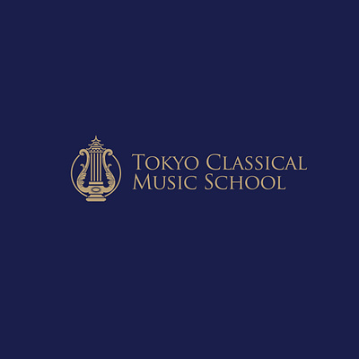 TOKYO CLASSICAL MUSIC SCHOOL LOO DESIGN classic international japan logo music