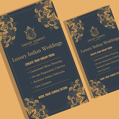 Check out our new catering menu design. branding graphic design