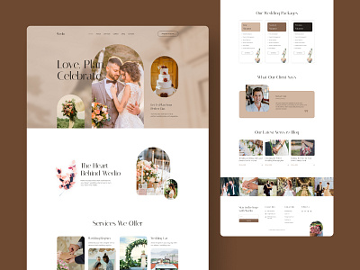 Wedio | Wedding Template branding design graphic design marige studio express ui web web design website wedding