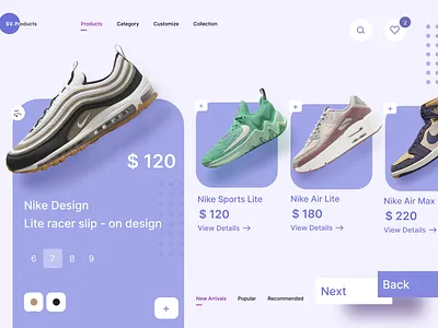 E-commerce Website e commerce figma nike ui design website