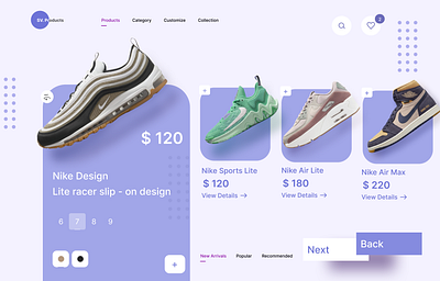 E-commerce Website e commerce figma nike ui design website