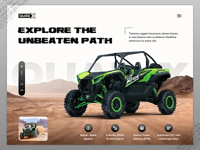 QUADX branding design graphic design hero banner illustration landing page logo typography ui ux vector web website