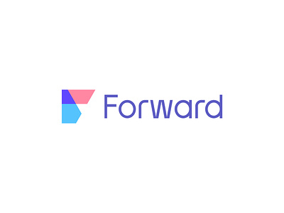 Forward logo design arrow branding f logo faster forward growth identity logo logotype modern move tag