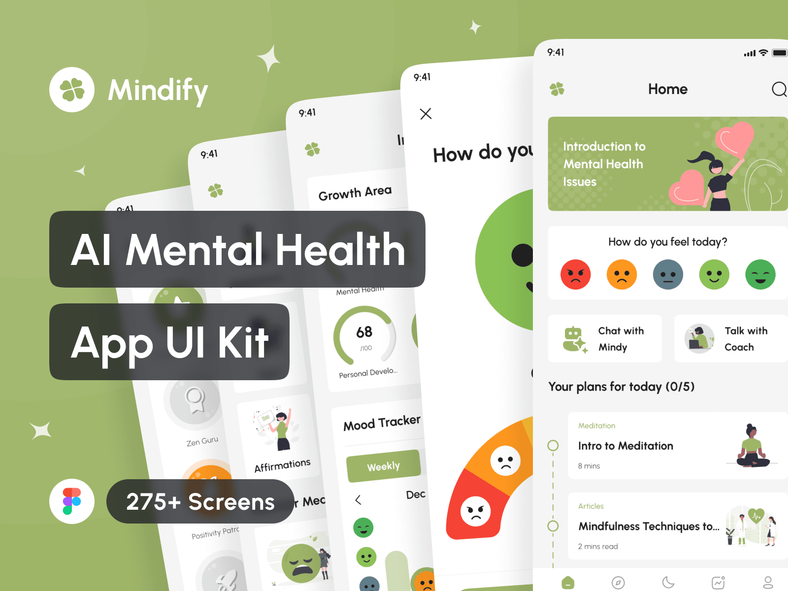 Example of Mobile App Design UI Kit