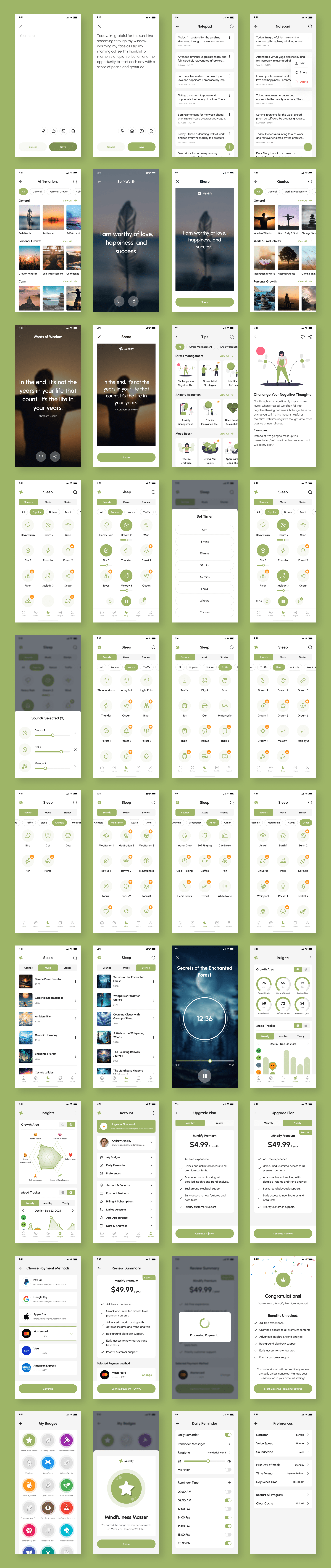 Example of Ai Mental Health App UI Kit