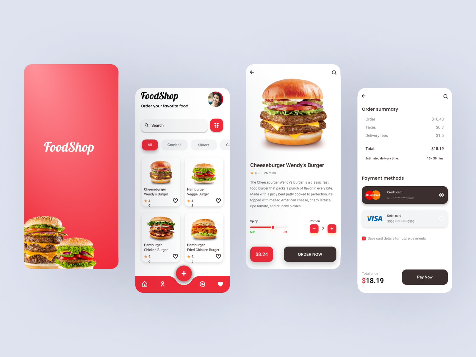 Food App UI/UX Design by MST NURY KHATUN on Dribbble