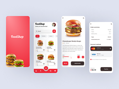 Food App UI/UX Design adobe figma app branding design graphic design illustration logo ui ux vector