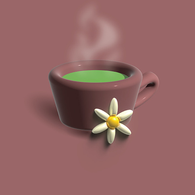 Tea 3d design graphic design illustration ui vector