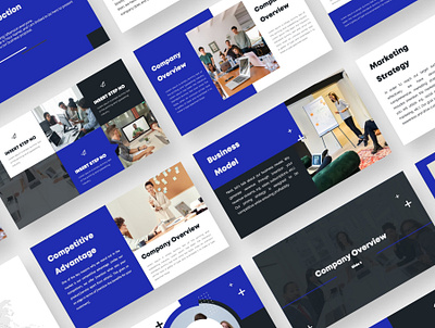 IntroBlue Business Presentation template presentation template