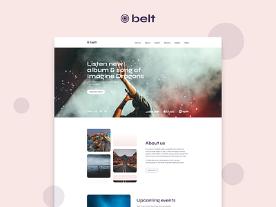 Belt design music professional template webdesign webflow webflow development webflow website