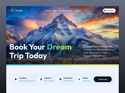 travel website baloon ride clean design hero homepage illustration landing page minimalistic roadtrip tourism travel guide travel web travellers trip trip planner ui uiux ux vacation web design