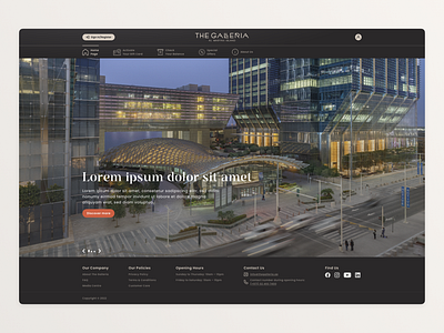 The Galleria – Al Maryah Island design minimalistic modern ui ux web website