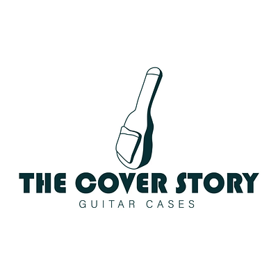 The cover story logo branding design graphic design guitar guitar case guitar logo illustration logo typography vector