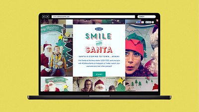 Old Navy Smile with Santa Microsite christmas graphic design old navy santa web design