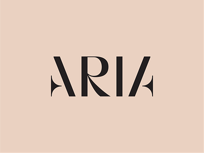 ARIA - Luxury Residences Logotype Wordmark a branding design identity lettermark logo logotype luxury minimal modern residences star status symbol trending typography wordmark