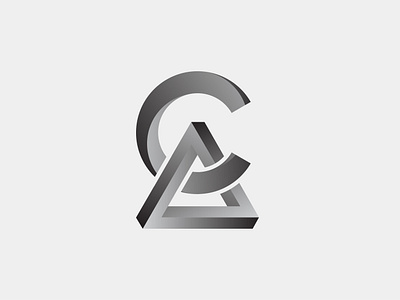 Logo monogram concept - "C" + "A" + penrose a c letter penrose