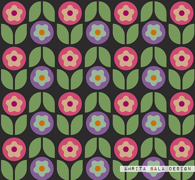 Floral Pattern design floral flower graphic design illustration illustrator pattern pattern design print on demand surface pattern design textile vector